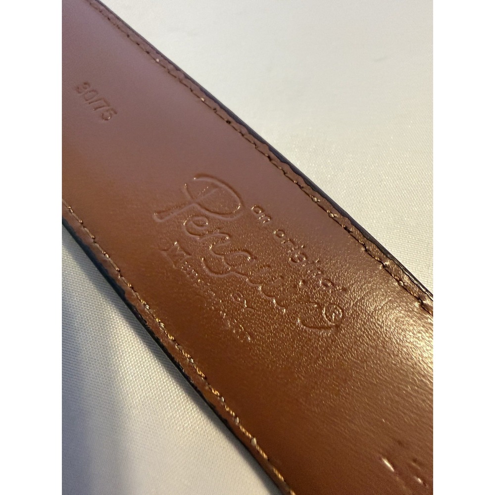 Penguin Munsingwear Dress Belt Bonded Leather Brown Men's Sz 30/75 1.5" Wide